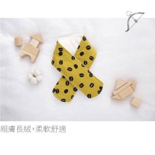 【PL Life】貝柔兒童加絨暖毛圍巾(文青咖啡)