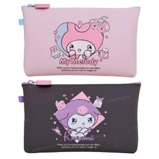 【小禮堂】Sanrio 三麗鷗 矽膠收納包 - 哭哭臉款 美樂蒂 酷洛米(平輸品)