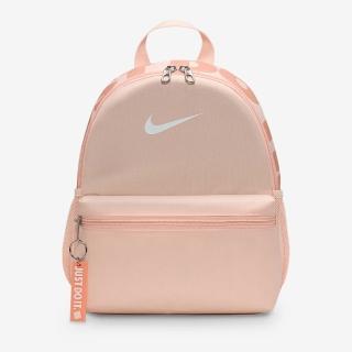 【NIKE 耐吉】小後揹包 童包 運動包 書包 旅行小包 Y NK BRSLA JDI MINI BKPK 粉橘 DR6091-664