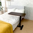 【aka】坐站兩用 多功能移動升降邊桌 H形 80x40cm(辦公桌/床邊桌/工作桌/邊桌/懶人桌)