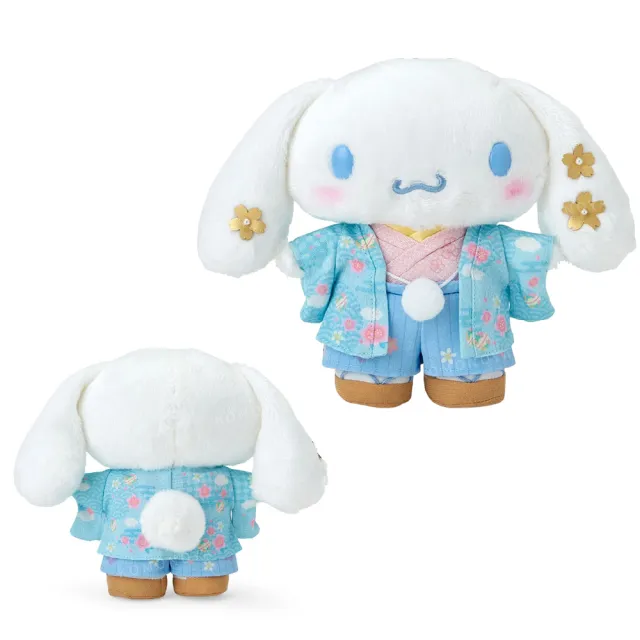 【小禮堂】Sanrio 三麗鷗 絨毛玩偶娃娃 - 和服款 Kitty 美樂蒂 大耳狗 酷洛米(平輸品)