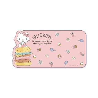 【SANRIO 三麗鷗】Hello Kitty 好味漢堡(造型布面滑鼠墊)