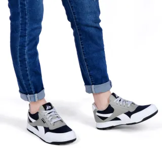 【PUHU 彪琥】拼接款休閒鞋-男款藍灰(100%MIT 休閒穿搭)