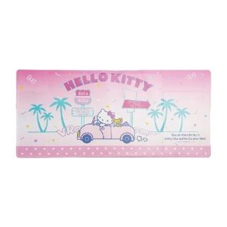 【SANRIO 三麗鷗】Hello Kitty 汽車旅行(多功能皮革滑鼠墊)