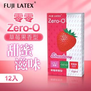 【ZERO-0 零零】FUJI LATEX 衛生套 保險套｜草莓果香型 12入(保險套 衛生套 情趣 情趣職人)