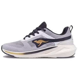 【KangaROOS】美國袋鼠鞋 男 RUN BREEZY 超輕量跑鞋/運動/穿搭/生活 灰黑(KM41108)
