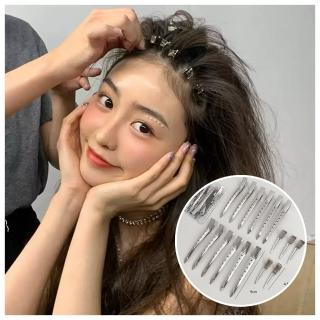 【HaNA 梨花】韓國東大門好用實用手殘黨．化妝瀏海定位無痕髮夾套組17個