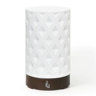 【Earnest Living】菱形陶瓷水氧機 100ml(加濕器/薰香機/香氛機/精油燈/水氧機)