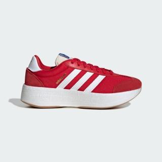 【adidas 愛迪達】休閒鞋 男鞋 女鞋 運動鞋 厚底 CITY RNR 紅 JI0835
