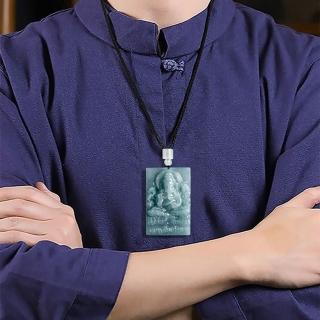 【MoonDy】玉墜 翡翠 飾品 吊墜 吊飾 玉石項鍊 玉珮 飾品 健康項鍊 象神 佛牌 招財納福 保平安 男女同款