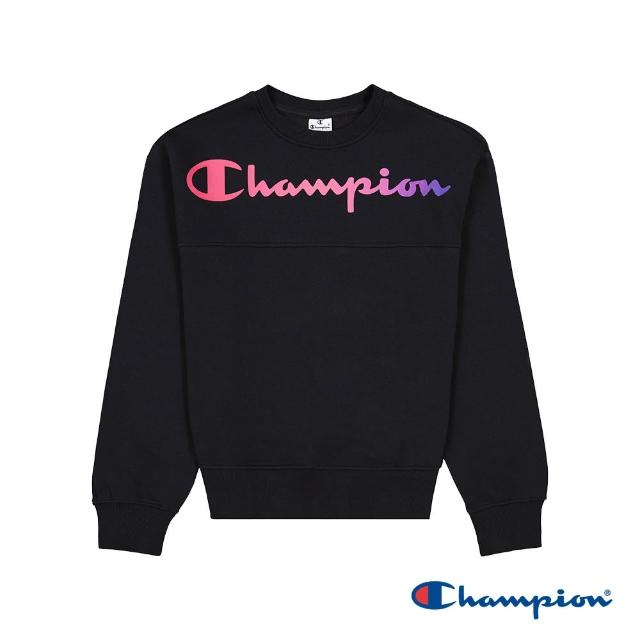 【Champion】官方直營-LEGACY系列印花大學T上衣-女(歐線)