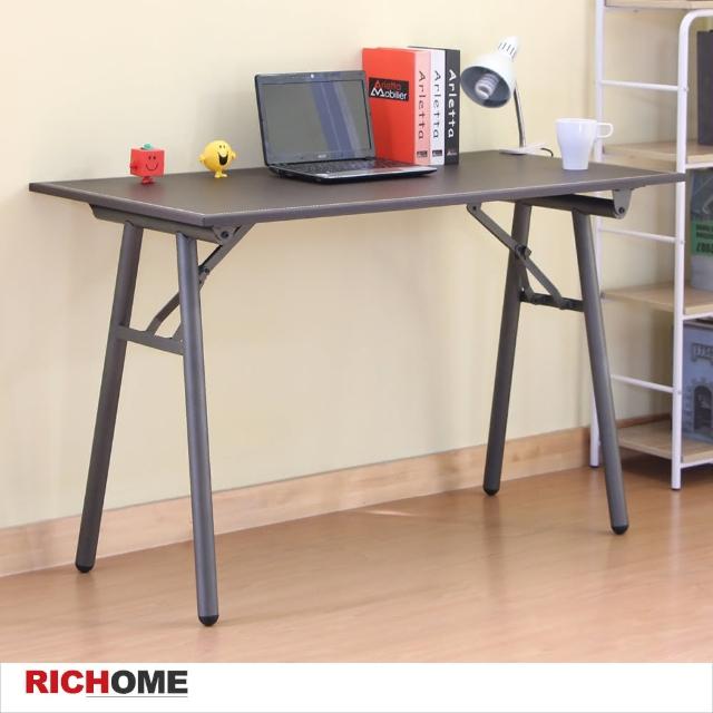 【RICHOME】折疊免組裝工作桌(書桌 電腦桌 工作桌 摺疊桌 辦公桌  TA335)