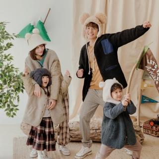 【OB 嚴選】Outdoor親子山系毛絨拼接菱格鋪棉袖保暖外套 《QA1347》