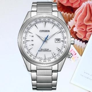 【CITIZEN 星辰】GENTS 五局電波萬年曆光動能抗磁男錶/43mm(CB0270-87A)