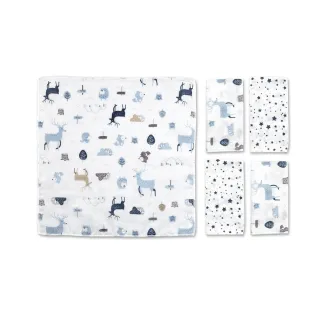 【KU.KU. 酷咕鴨】紗布手帕10入組(多款任選)