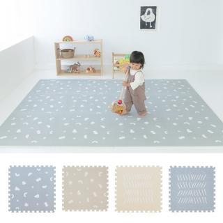 【PatoPato】自然系風格遊戲地墊/60x60x1.4cm／巧拼地墊/抗菌地墊(小島草木/小島拾石/小島晴空/6片組)