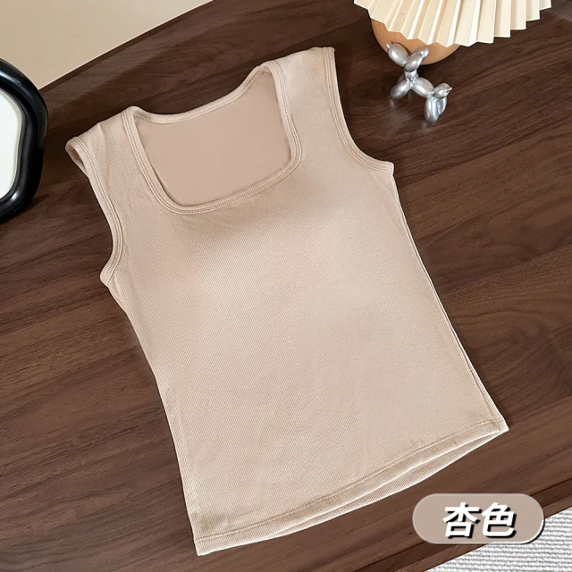 CHANMODE 香茉 寬肩莫代爾修身暖絨美胸 BRA TOP