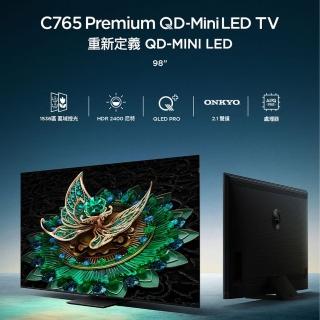 【TCL】98型 頂級千區控光 QD-Mini LED 144Hz Google TV 量子點智慧聯網顯示器-廠勘基本安裝(98C765)