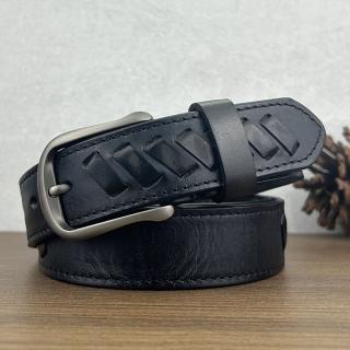 【米蘭精品】現貨+預購 皮帶真皮腰帶(牛皮小眾編織皮帶男配件3色74jq38)
