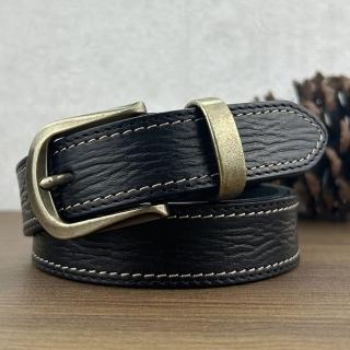 【米蘭精品】現貨+預購 100%真皮皮帶牛皮腰帶手工窄版細皮帶女牛仔褲休閒褲長褲(手工復古高級感4色74jq40)