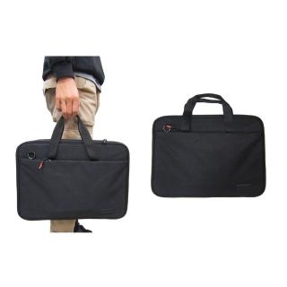 【SNOW.bagshop】公事包小容量扁型(簡易展開主袋口可A4資料夾電腦層防水尼龍布)