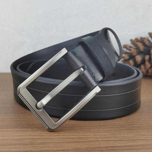 【米蘭精品】現貨+預購 皮帶真皮腰帶(牛皮時尚褲帶針扣男配件3色74jq26)