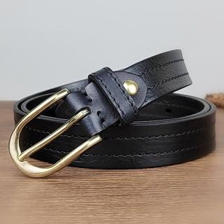 【米蘭精品】現貨+預購 皮帶真皮腰帶(牛皮高階百搭時尚女配件4色74jq18)