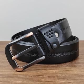 【米蘭精品】現貨+預購 100%真皮皮帶男牛皮腰帶商務皮帶手工皮帶休閒男襯衫牛仔西裝褲(休閒復古4色74jq30)