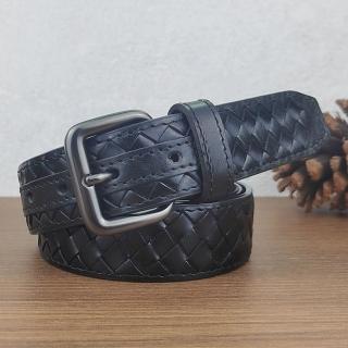 【米蘭精品】現貨+預購 100%真皮皮帶男牛皮腰帶商務皮帶手工皮帶休閒男襯衫牛仔西裝褲(手工編織5色74jq29)