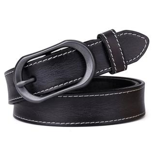 【米蘭精品】現貨+預購 100%真皮皮帶牛皮腰帶手工窄版細皮帶女牛仔褲休閒褲長褲(針扣復古頭層7色74jq2)