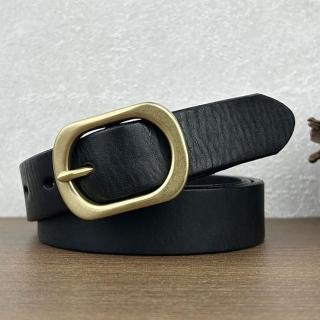【米蘭精品】現貨+預購 100%真皮皮帶牛皮腰帶手工窄版細皮帶女牛仔褲休閒褲長褲(時尚青年學生3色74jq10)