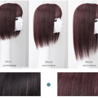 【米蘭精品】現貨+預購 女真髮髮片補髮塊透氣假髮片輕量假髮免打理隱形增髮量假髮接髮(遮白髮2色74jg20)