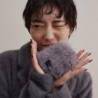 【bitplay】蓬鬆毛球證件套-淺米杏/藍調灰(卡套/掛繩/機能/旅行/員工證/識別證/悠遊卡/防護/時尚)