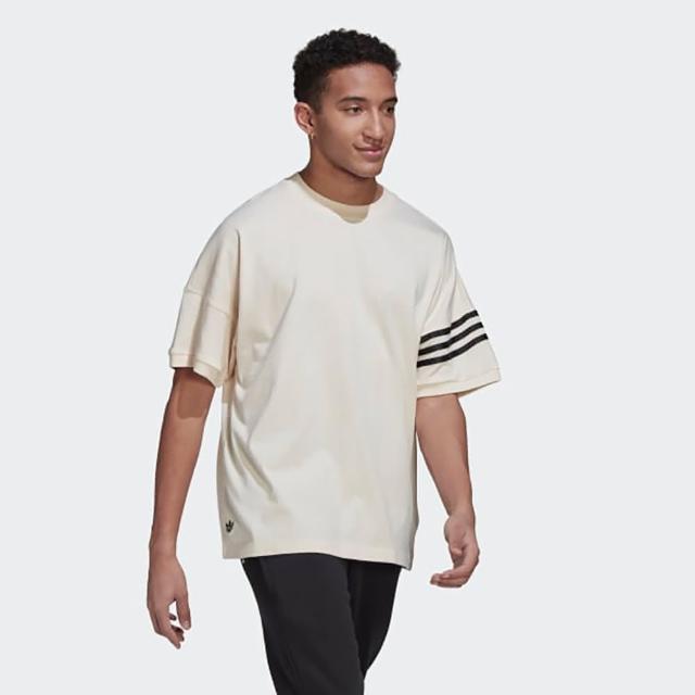 【adidas 愛迪達】上衣 男款 短袖上衣 運動 三葉草 國際碼 NEW C TEE 白 HM1874