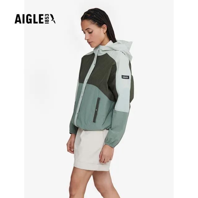 【AIGLE】女 防潑休閒外套 AG-FAX96 2色(女外套 防潑水外套 休閒外套)