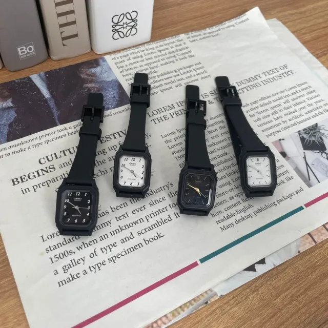 【CASIO 卡西歐】八角輕巧迷你指針錶(LQ-142)