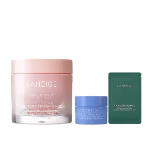 【LANEIGE 蘭芝】粉澎潤睡美人晚安面膜 60ml(緊緻 撫紋 膠原蛋白 官方直營)