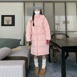 【巴黎精品】現貨+預購 真羽絨90%鴨絨羽絨外套羽絨衣夾克(保暖連帽輕暖牛角扣羽絨服女外套6色a1ii41)