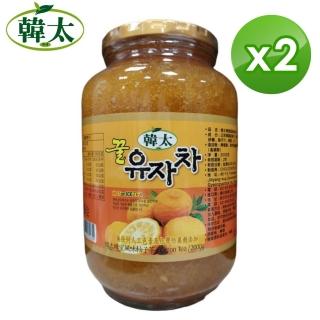 【韓太】蜂蜜風味柚子茶2KG x2罐(本島免運費)