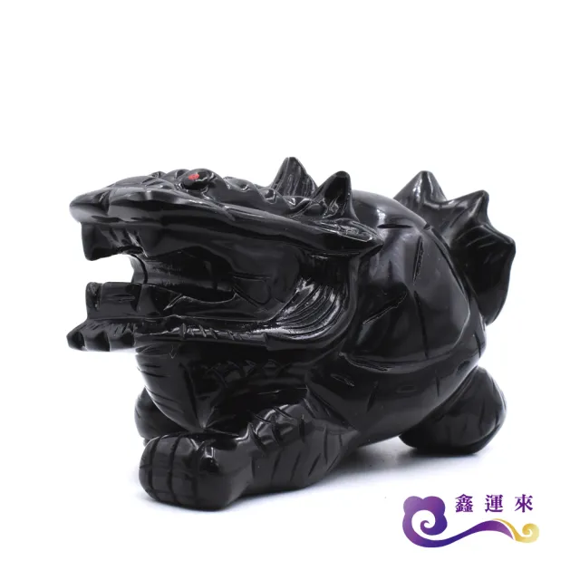 【鑫運來】◎避邪擋煞黑曜龍龜擺件(10cm)