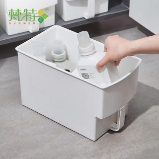 【梵特】高位層架/廚櫃用握柄式收納籃-3入(家用儲物盒/櫥櫃收納盒/高處收納盒)