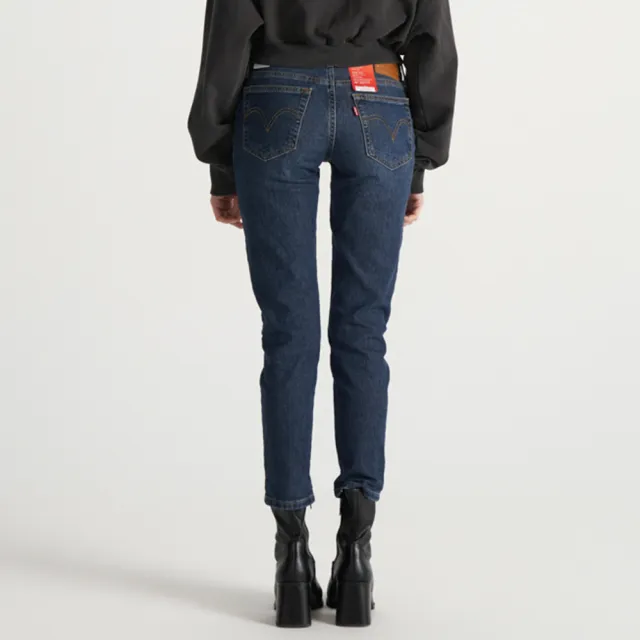 【LEVIS】女款 高腰牛仔褲 BOYFRIEND男友褲 Warm 保暖丹寧褲 熱賣單品 19887-0344