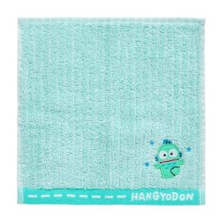 【SANRIO 三麗鷗】刺繡棉質方巾 條紋純棉手帕 人魚漢頓
