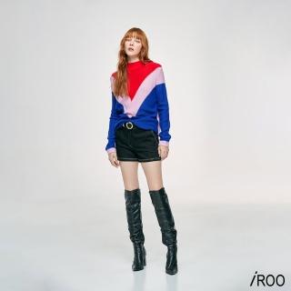 【iROO】經典俐落白線牛仔短褲