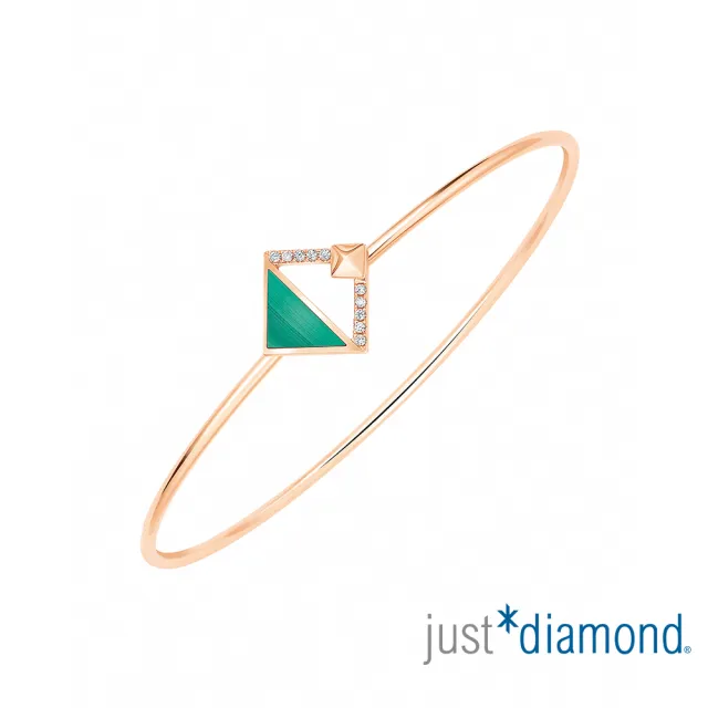 【Just Diamond】鎮金店 18K玫瑰金 絕色魅力 鑽石手環