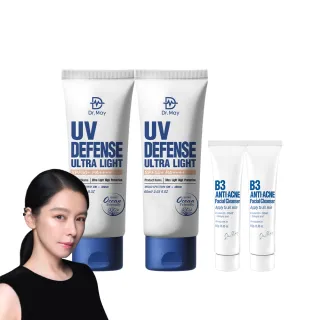 【Dr. May 美博士】專業隔離高效防曬乳 SPF50+PA++++60ml 二入組(買1送1 海洋友善 戶外防水 身體適用)