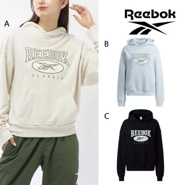 【REEBOK官方旗艦】CL AE BIG LOGO FT HOODIE 連帽上衣_女(三款任選)