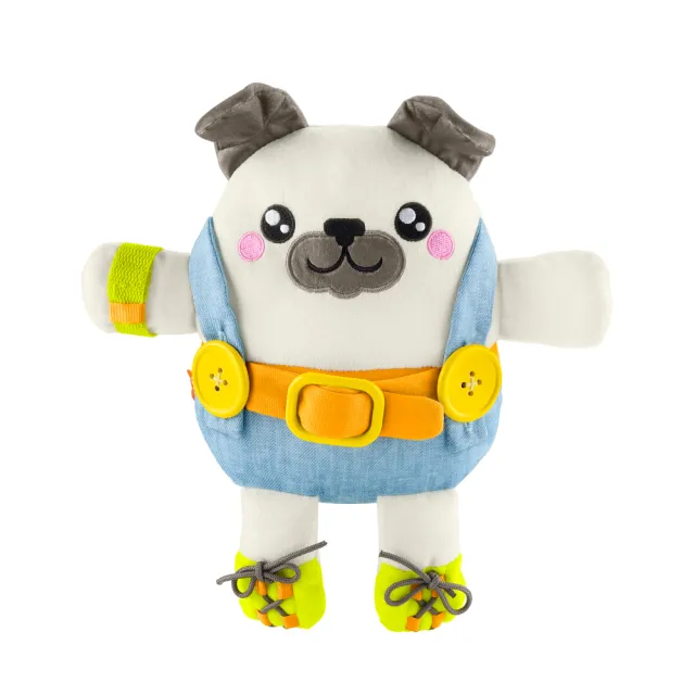 【Fisher price 費雪】狗狗著裝樂(寶寶安撫/嬰兒玩具/彌月禮/新生兒)