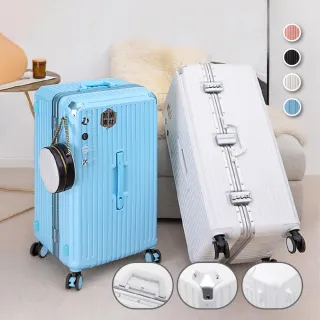 【Odyssey】24吋 台灣現貨/免運 鋁合金胖胖箱│鋁框防撞包角 三七開大容量 PC材質│行李箱 旅行箱