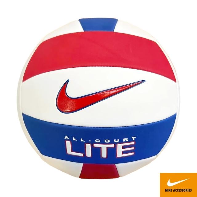 【NIKE 耐吉】排球 ALL COURT LITE 5號球 N100907112405紅藍白(比賽 訓練 初學者 輕巧 耐用 柔軟)